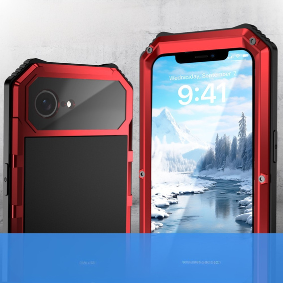 Бронированный чехол для iPhone 16E, R-JUST, красный