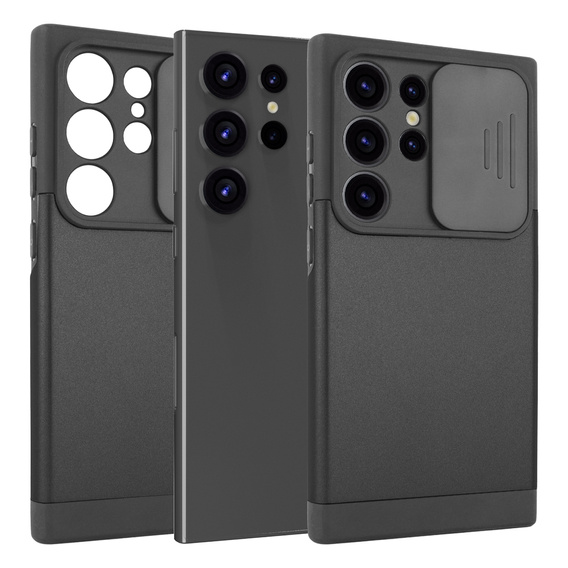 Чехол до Samsung Galaxy S24 Ultra, ERBORD MagProtect Slide Camera, чёрный