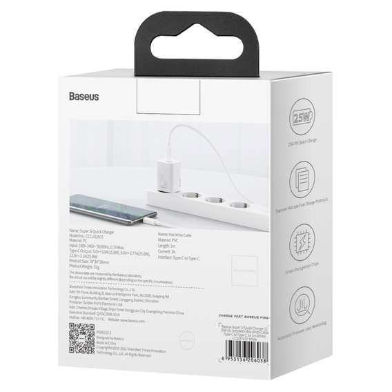 Baseus Speed PPS Ładowarka Sieciowa 30W - Black