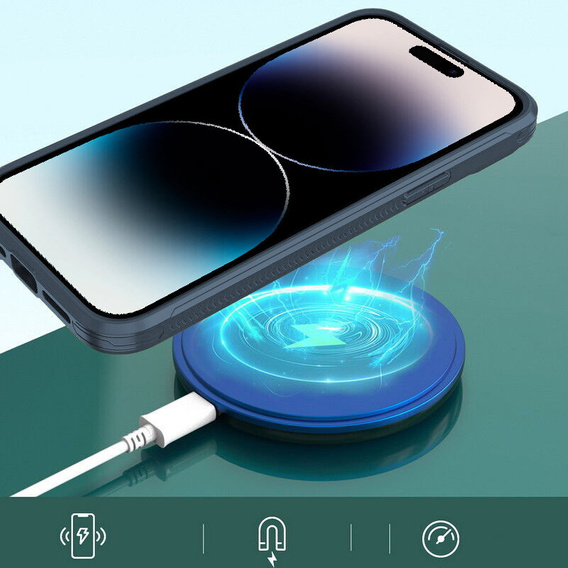 Чoхол до iPhone 14 Pro Max, Slide Camera Magsafe, м'яти