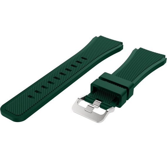 Силиконовый ремешок Twill Texture 22mm, Dark green