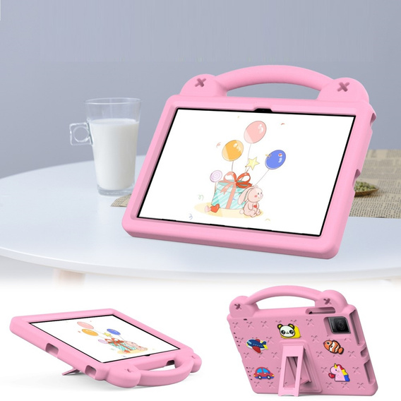 Детский чехол для T Tablet 5G, Cute Patterns, с подставкой, розовый