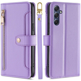 Чохол-книжка для Samsung Galaxy A16, Wallet Zipper Pocket, фіолетовий