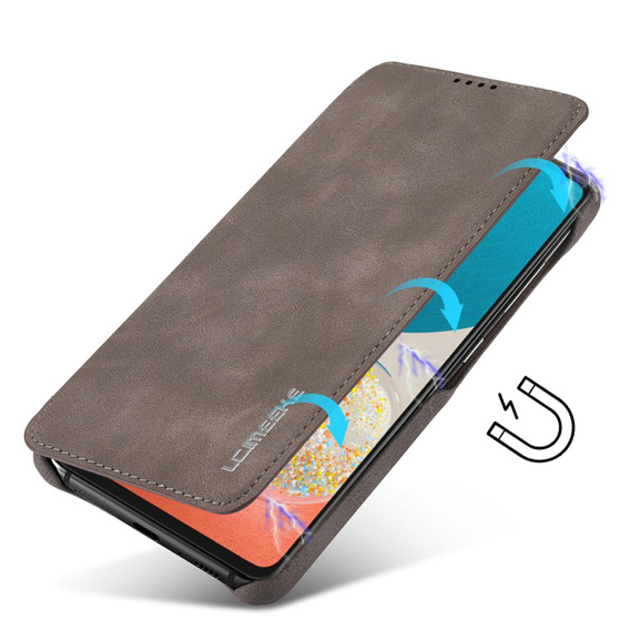 Чохол-книжка для Samsung Galaxy A53 5G, LC.IMEEKE, кава