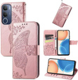 Чохол-книжка для Vivo Y19s, Butterfly, рожевий rose gold