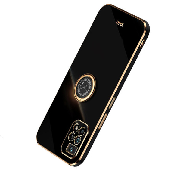 Чехол до Xiaomi Redmi 10, Electro Ring, чёрный
