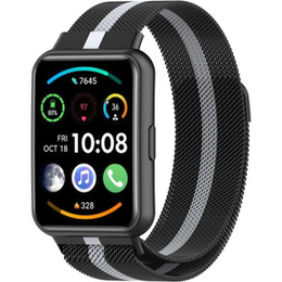 Браслет MilaneseBand для Huawei Watch Fit 2 - Black / Grey