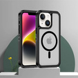 Чохол з рамкою для iPhone 13/14, для MagSafe, прозорий / чорний