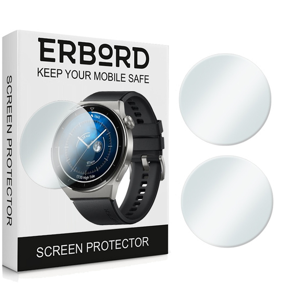 Защитное стекло 2х Erbord для дисплея смарт часов Huawei Watch GT 3 Pro 46mm