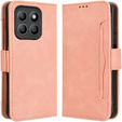 Футляр з клапаном для Motorola Moto G86 Power 5G, Card Slot, рожевий