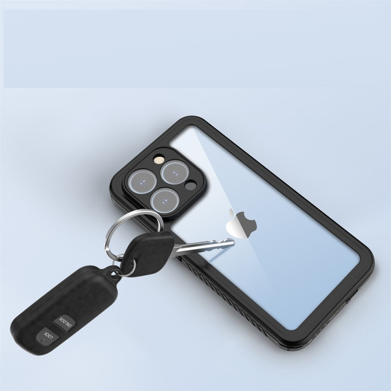 Водонепроницаемый чехол IP68 для iPhone 15 Pro, чёрный