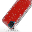 Чехол до Samsung Galaxy A12 / M12 / A12 2021, Glittery, красный