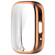 Чехол 2 в 1 с защитой экрана для Xiaomi Redmi Watch 3 Lite / Watch 3 Active,  розовый rose gold