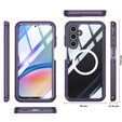 Чохол для Samsung Galaxy A16, Shockproof, зі склом, для MagSafe, фіолетовий
