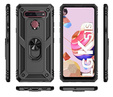 Бронированный Чехол до LG K51S, Nox Case Ring, чёрный