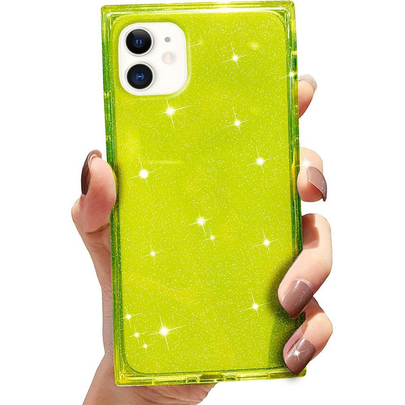 Чехол Square Glitter до iPhone 12, Green