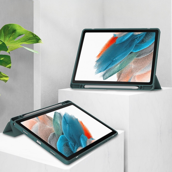 Чехол для Samsung Galaxy Tab A9+, Smartcase Hybrid, с местом для стилуса, зелёный