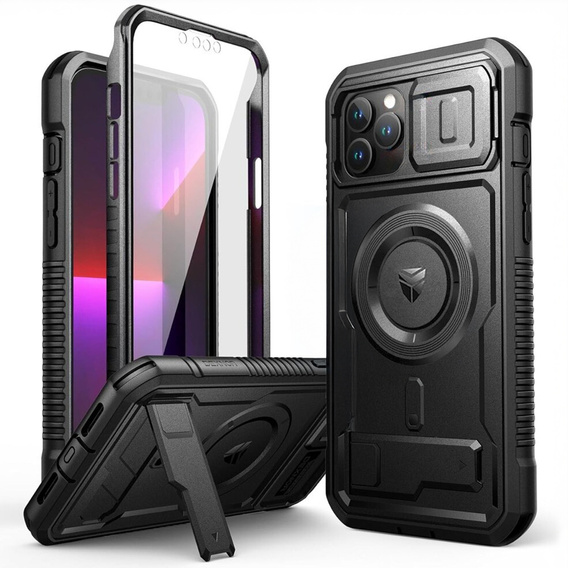 Бронированный чехол для iPhone 13 Pro Max, Dexnor CamProtect MagSafe, чёрный