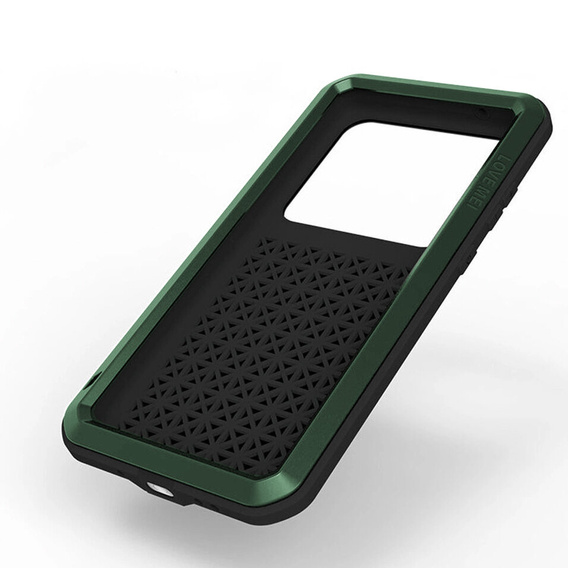 Чoхол Love Mei до Samsung Galaxy S20 Ultra, armored with glass, зелений