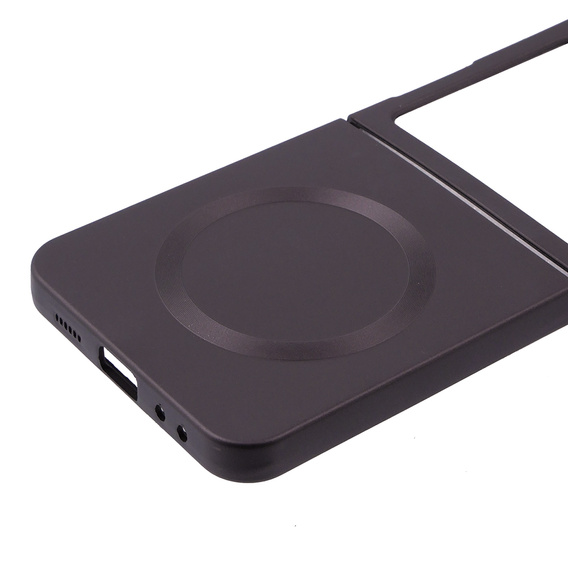 Чохол для ПК для Samsung Galaxy Z Flip5 5G, для MagSafe, бордовий