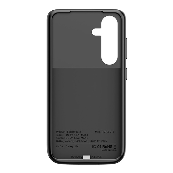 Чохол з батареєю 4800mAh до Samsung Galaxy S23 Ultra, Black