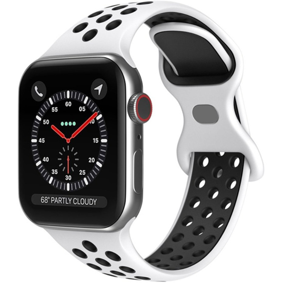 Ремінець  Hollow Apple Watch 1/2/3/4/5/6/7/8/SE/ULTRA 42/44/45/49MM, White/Black