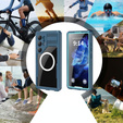 Водонепроницаемый чехол для Samsung Galaxy S25 Ultra, Redpepper, для MagSafe, синий