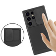 Чехол до Samsung Galaxy S24 Ultra, ERBORD MagProtect Slide Camera, чёрный