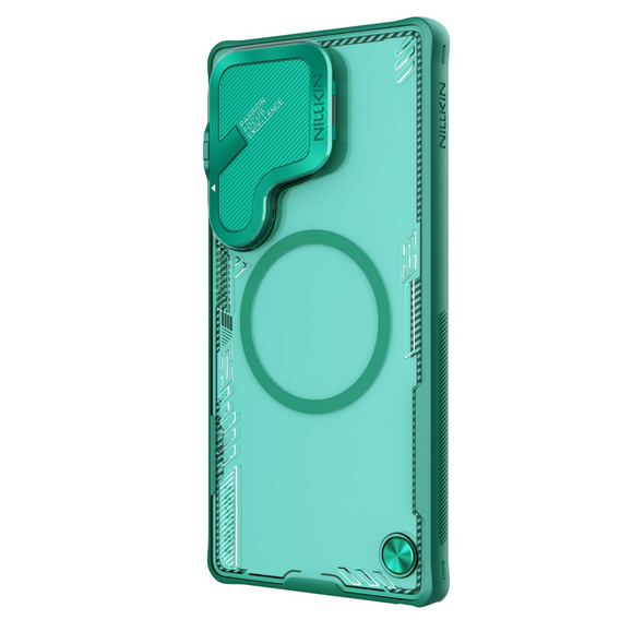 Чохол для Samsung Galaxy S25 Ultra, броньований Nillkin, Icelade Prop, для Magsafe, зелений