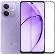 Закаленное стекло 3D для Oppo A40 / Oppo A40m, чёрная рама