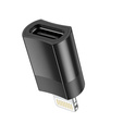 Адептер HOCO - USB-C TYPE-C на Lightning, Black