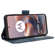Откидной чехол для Motorola Moto G86 Power 5G, Card Slot, темно-синий