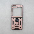 Бронированный Чехол до Samsung Galaxy Z Flip5 5G, Nox Case Ring, розовый rose gold