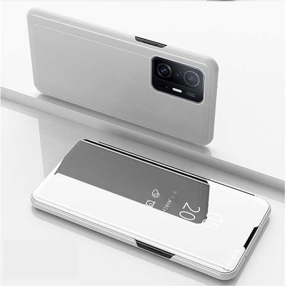 Чoхол до Xiaomi 11T / 11T Pro, Clear View, сріблястий