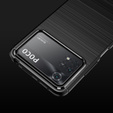 Чехол до Xiaomi Poco X4 Pro 5G, Carbon, чёрный