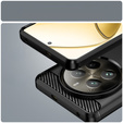 Чехол до Realme 12+ Plus 5G, Carbon, чёрный