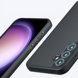Чохол для Samsung Galaxy A35 5G, Fusion Hybrid, із захистом камери, прозорий / чорний