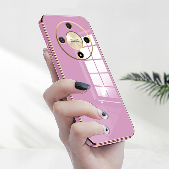 Чехол для Honor Magic 6 Lite 5G, Glamour CamShield, фиолетовый