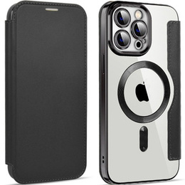 Откидной чехол для iPhone 14 Pro Max, RFID Wallet MagSafe CamShield, чёрный