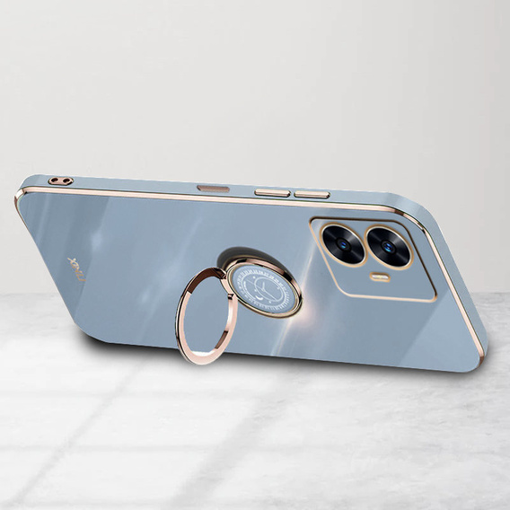 Чехол до Realme C55, Electro Ring, синий