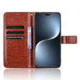 Откидной чехол для Honor Magic 7 Pro, Crazy Horse Wallet, коричневый