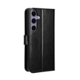 Откидной чехол для Samsung Galaxy S25 FE, Crazy Horse Wallet, чёрный