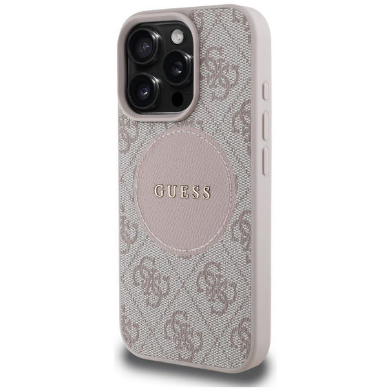 Чехол Guess 4G Circle с классическим логотипом, для MagSafe для iPhone 16 Pro Max