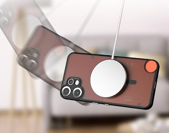 Чохол для CMF Nothing Phone 2 Pro, для MagSafe, ERBORD Matt Case, чорний
