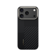Чехол BENKS Kevlar для Samsung Galaxy S25 Ultra, для MagSafe, Carbon Fiber, чёрный