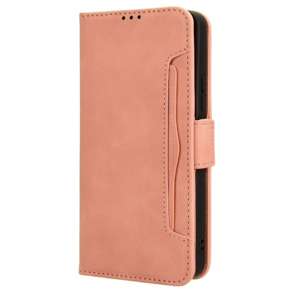 Футляр з клапаном для Xiaomi Redmi A3, Card Slot, рожевий