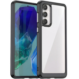 Чехол до Samsung Galaxy M55 5G, Fusion Hybrid, прозрачный / черный