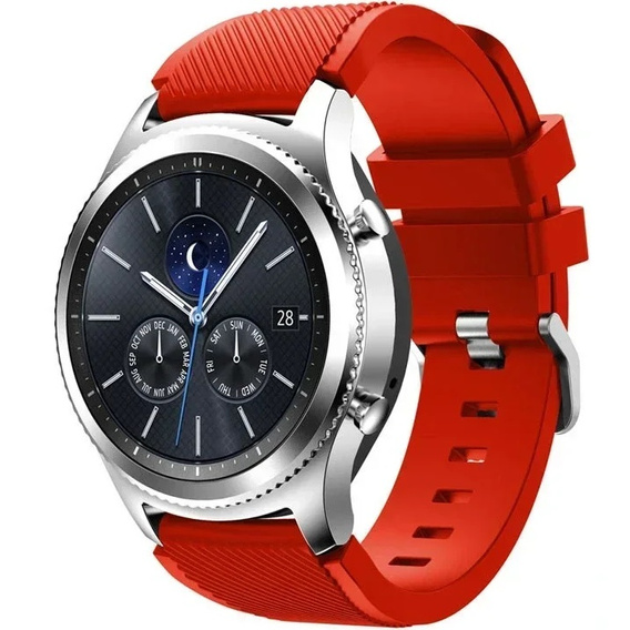 Силиконовый ремешок Twill Texture 22mm, Red