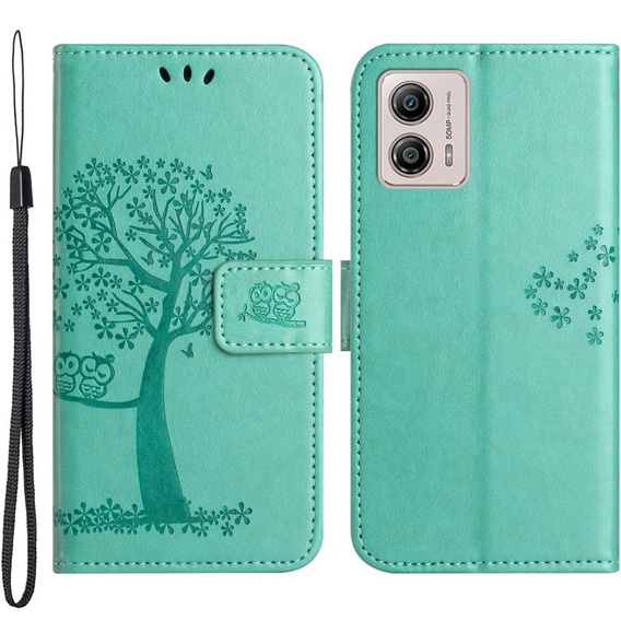 Откидной чехол для Motorola Moto G53 / G23 / G13, tree, зелёный