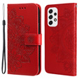 Чохол-книжка для Samsung Galaxy A53 5G, Mandala Flower, червоний